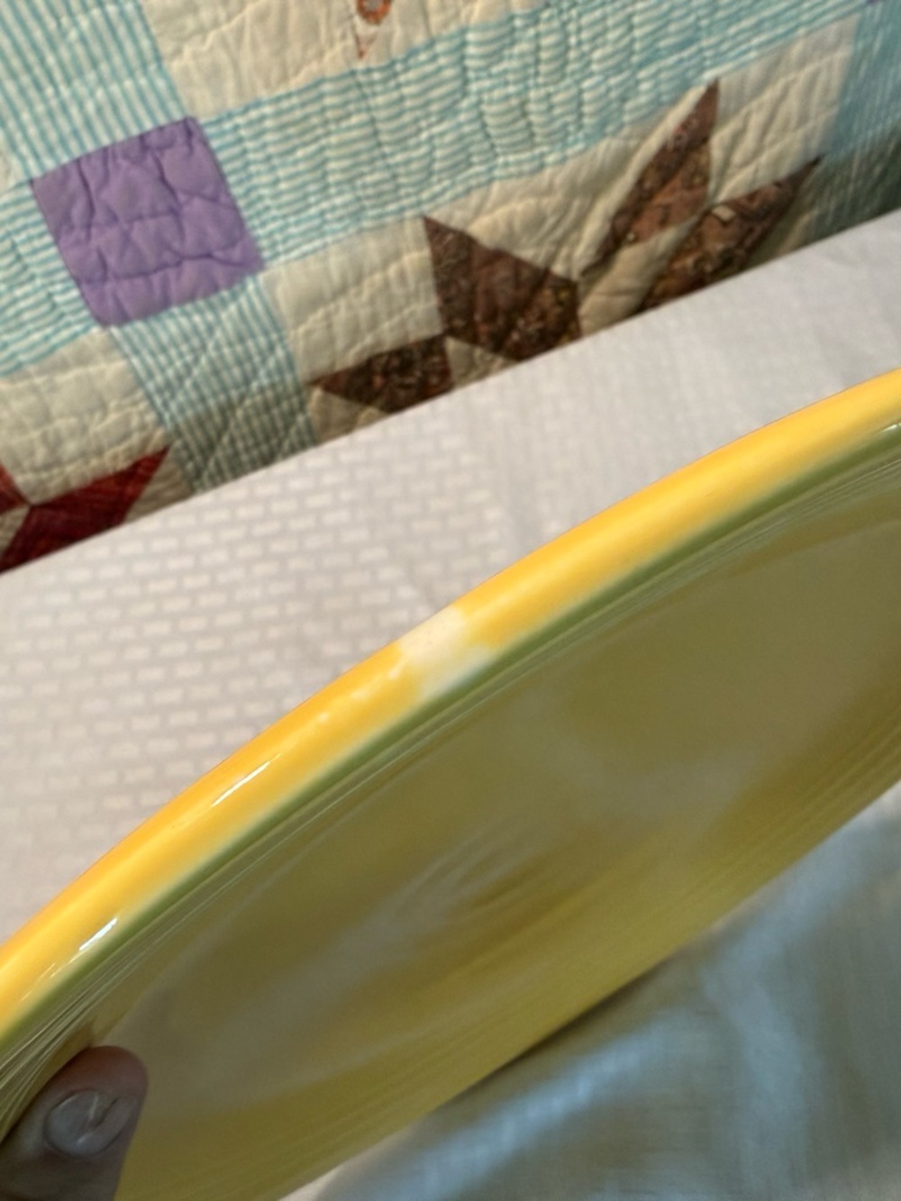 Fiestaware Vintage Yellow Platter - Picture 4 of 4